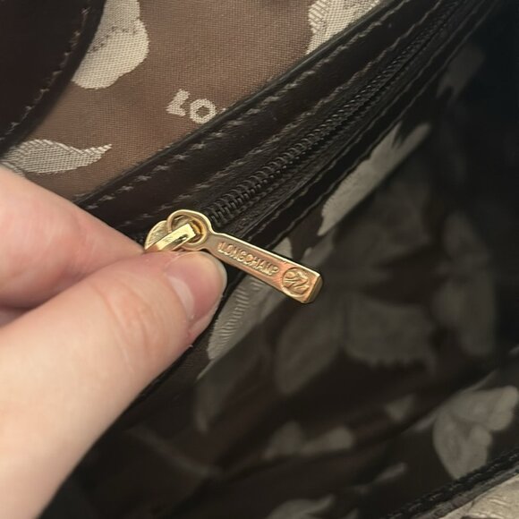 Longchamp Women’s Brown Leather Shoulder Bag - Picture 11 of 13